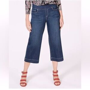 Style & Co. Wide Cropped Pull On Jeans EUC Size M